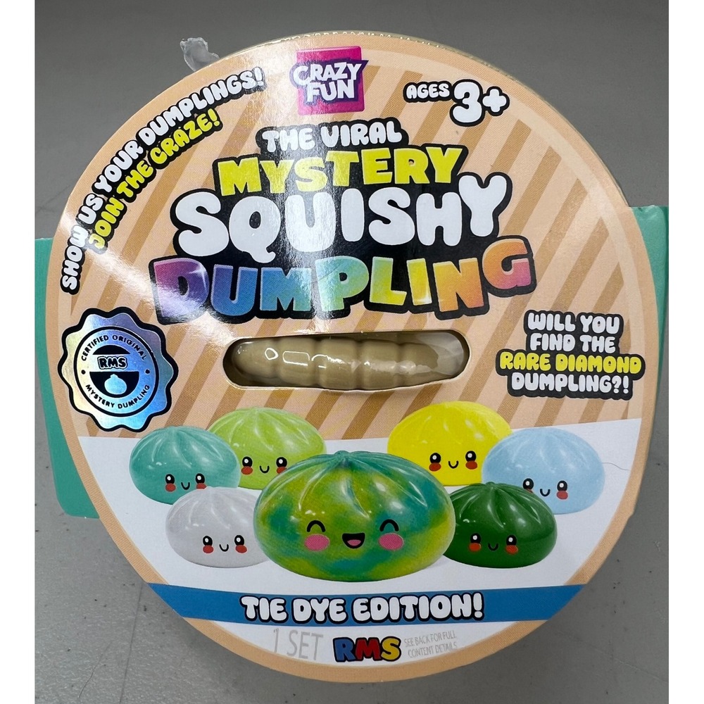 NEW RMS Crazy Fun Mystery Squishy Dumpling Tie Dye Edition Blind Pack Authentic